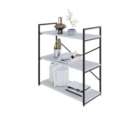 Estante C/03 Prateleiras 84x80x33cm Yon Branco Tx/est.preta Branco Tx/est.preta
