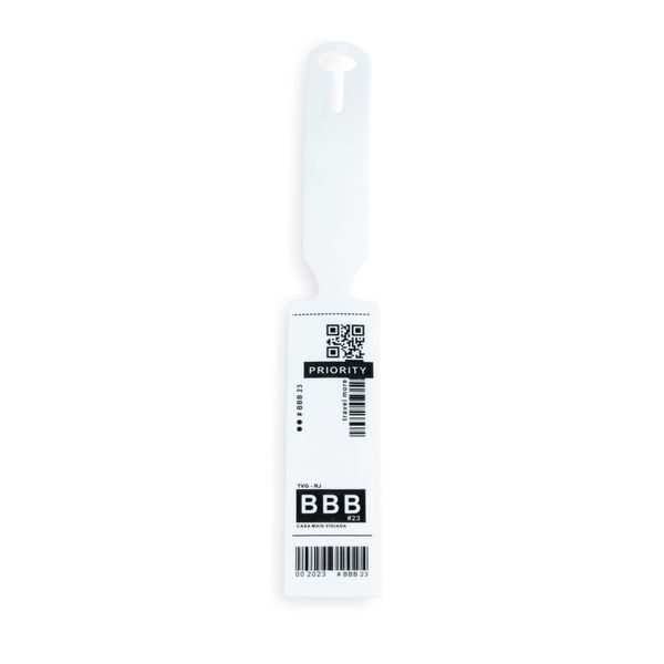 Tag de Mala Oficial BBB 23 U / Branco