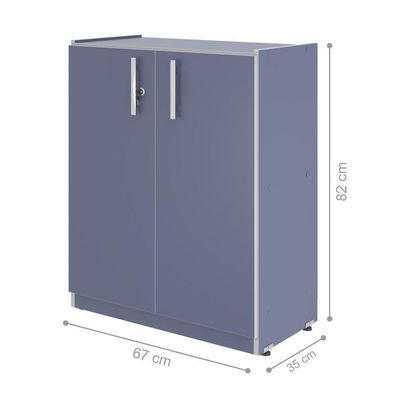 Balcao Baixo Com 2 Portas Jorge Azul
