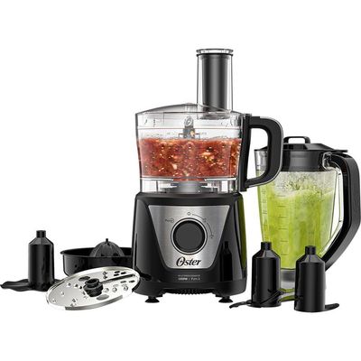 Multiprocessador De Alimentos Black 7 Em 1 Oster 220V