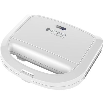 Sanduicheira Elétrica Cadence Toast & Grill Branca 110V