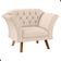 Conjunto Poltrona Decorativa Roseira Linha Bege