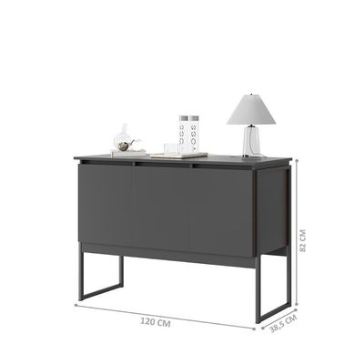 Buffet Moderno 3 Portas Londres Preto Onix