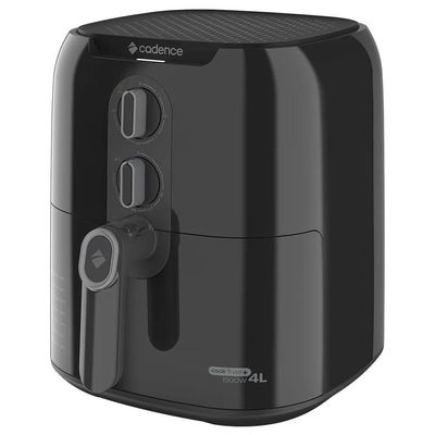 Kit Trio Black Cadence Cafeteira Fritadeira 4L Mixer Inox 220V
