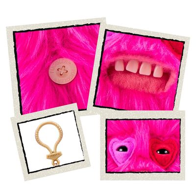 Chaveiro de Pelúcia Fuggler Key Rings 13cm - Rosa