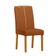 Conjunto de Mesa Redonda com Tampo de Vidro Off White e 6 Cadeiras Serena Poliéster Terracota e Ypê