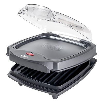 Grill Elétrico Burguer Oster 2 Em 1 Com Estufa 110V