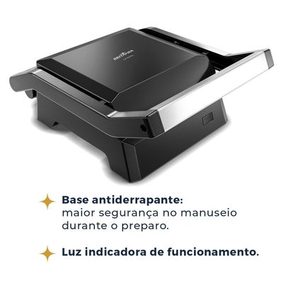 Mini Grill Britânia Revestimento Dura Mais 520W BGR06A 127V