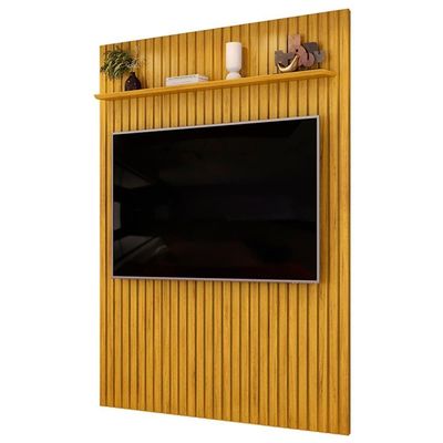 Painel 65 Pol 183cm Suspenso Ripado Noah D04 Cedro - Mpozenato