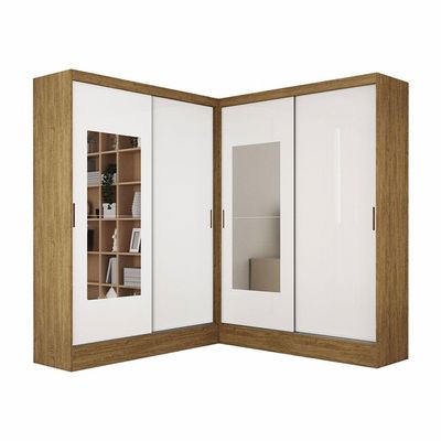 Closet Casal Belém 4 Pts Com Espelho 4 Gvts Carioca Móveis.