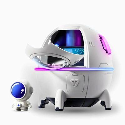 Umidificador Espacial Branco 220ml Com Astronauta Usb