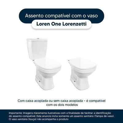 Tampa De Privada Em Mdf Loren One Bege Claro Para Bacia Lorenzetti