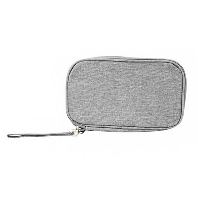Bolsa Organizadora Cabos Fios Eletrônicos Estojo Case Bag Cinza