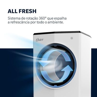 Climatizador De Ar Oster Portátil 4 Em 1 5,3L 220V