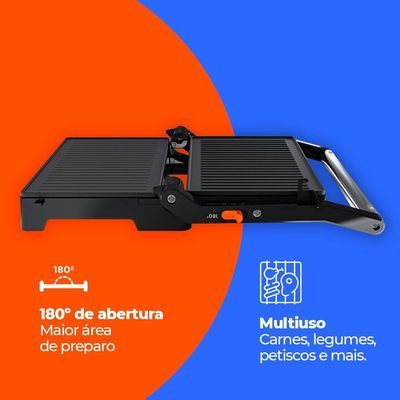 Grill Cadence Multiuso Contrast 110V