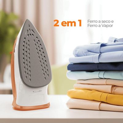 Ferro De Passar Cadence 2 Em 1 Laranja 110V