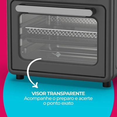 Fritadeira 9L Cadence Classicook Forno E Fryer 2 Em 1 110V