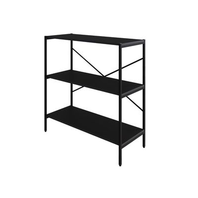 Estante C/03 Prateleiras 84x80x33cm Tub Tueh883 Preto ônix - Est.preta Preto ônix / Est.preta