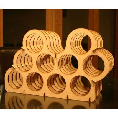 Mini Adega Mdf Para 10 Garrafas