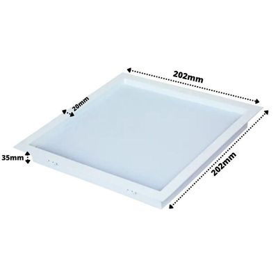 Painel Comfort Embutir Quadrado Avant Branco - 18w - 6500k Luz Branca