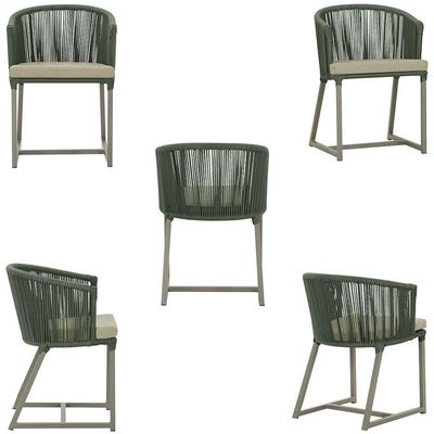 Mesa E 6 Cadeiras De Jantar Noronha Fendi E7 Trama Original Verde