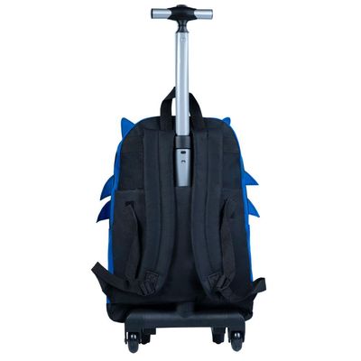 Mochila Escolar Masculina de Rodinhas Sonic Azul U / Azul