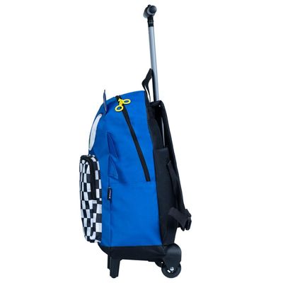 Mochila Escolar Masculina de Rodinhas Sonic Azul U / Azul