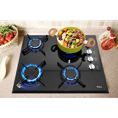 Cooktop a Gás Philco 4 Queimadores Cook Chef Bivolt Bivolt