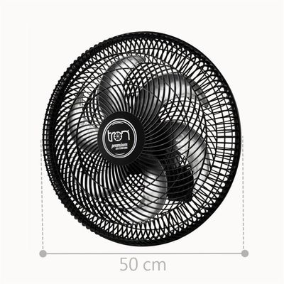 Ventilador Parede Lorena Preto Oscilante 110V