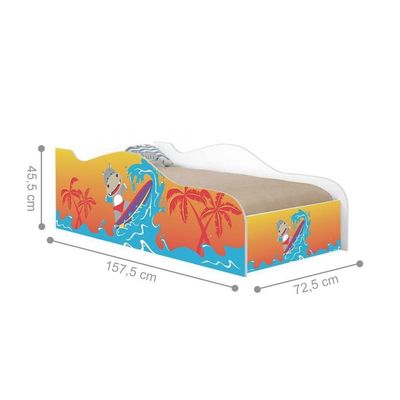 Mini Cama Fun Surfista Infantil Com Colchão