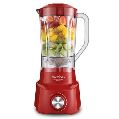 Liquidificador Britânia Diamante Vermelho 4 velocidades 1050W 220V