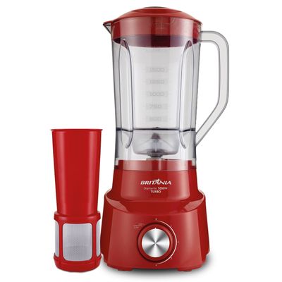Liquidificador Britânia Diamante Vermelho 4 velocidades 1050W 220V