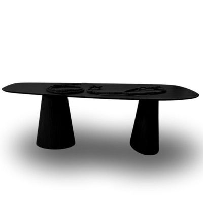 Mesa Organica Flower Em ébano