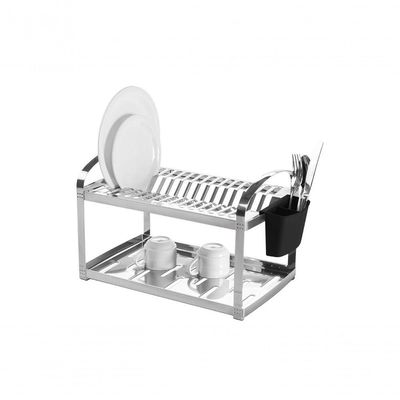 Escorredor De Louças 16 Pratos 2 Andares Inox