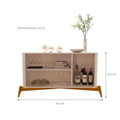 Aparador Buffet Adamantina Off White