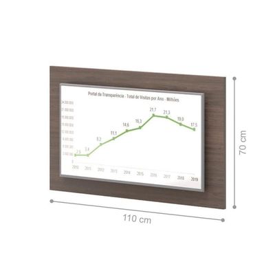 Painel Para 40 Polegadas Freijo Preto