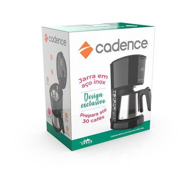 Cafeteira Elétrica Cadence Urban Pop Inox 110V