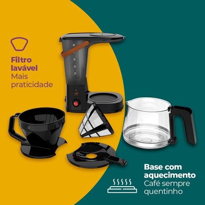 Cafeteira Elétrica Cadence Pour Over 2 Em 1 110V
