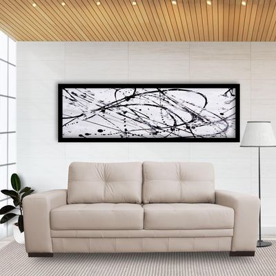 Sofá 3 Lugares Sala de Estar Milano 210cm Couro Off White - Gran Belo