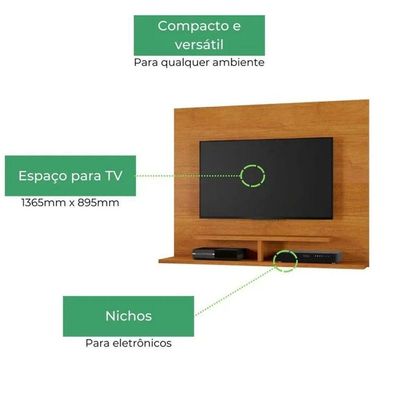 Painel Sion Para Até 56" Jcm Movelaria Cinamomo