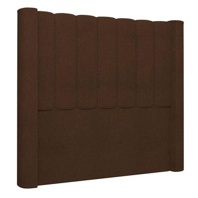 Cabeceira Casal Queen Cama 160cm Claire I02 Bouclê Marrom - Mpozenato