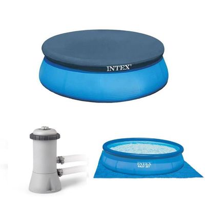 Kit Manutenção De Piscina Inflável Filtro L-h 220v Capa 366 Cm Forro