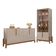 Conjunto Buffet E Cristaleira Jayce Off White Cedro