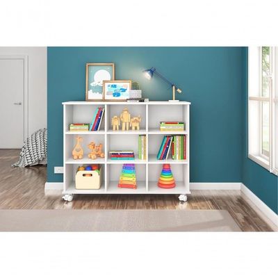 Nicho Organizador Com Rodinhas Portland Branco