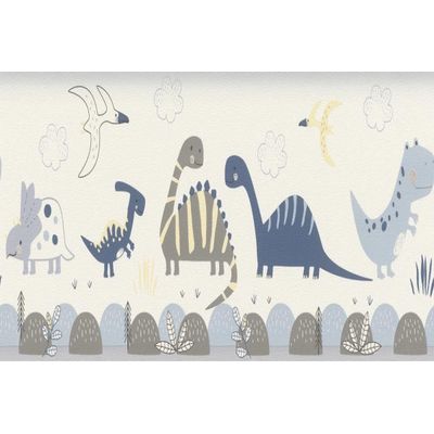 Faixa de Parede Bambino XVIII Dino 248869 - Rolo: 5m x 0,17m