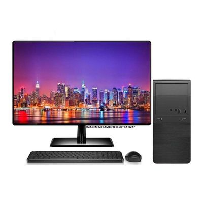 Computador Completo Intel Core I7 16gb Monitor 19.5 Hdmi Ssd 512gb Windows