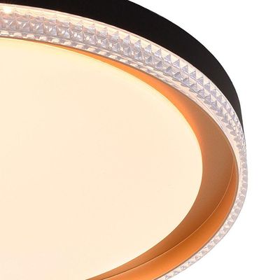 Plafon Skylight Queenstown 4040 Led Bivolt Preto-dourado