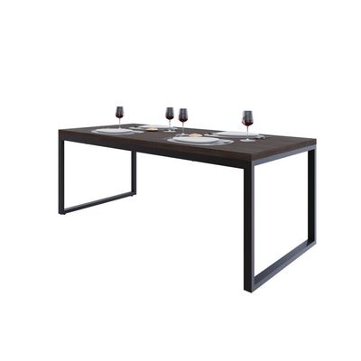 Mesa De Jantar Yon 200 X 90 X 76 Cm Terracota/est.preta Terracota/est.preta