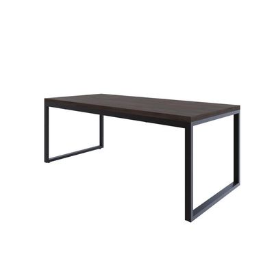 Mesa De Jantar Yon 200 X 90 X 76 Cm Terracota/est.preta Terracota/est.preta
