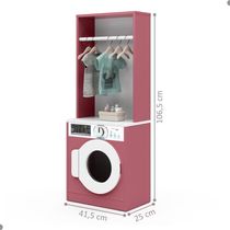Lavanderia De Brinquedo Infantil Busan Branco Rosa